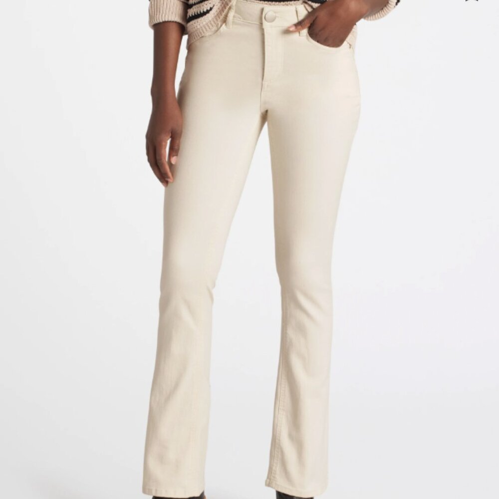 Democracy Kathryn Bootcut Jean, Off-White, size 14